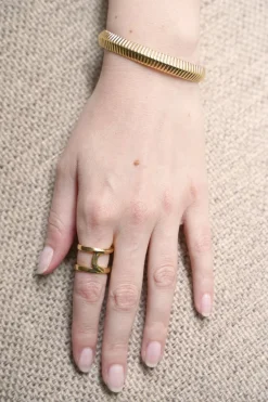 Philippe Audibert Bague Sef Dore Discount