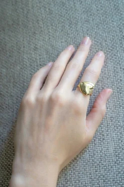 Philippe Audibert Bague Wanda Simple Coeur Gm Dore Online