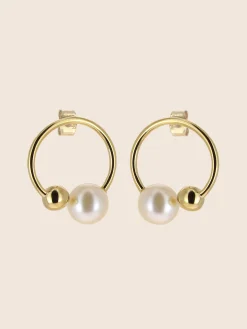 Philippe Audibert Boucles D'Oreilles Dina Perle Dore Shop