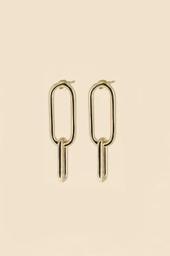 Philippe Audibert Boucles D'Oreilles Doubles Ovales Dore Best