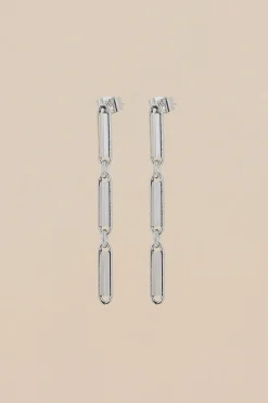 Philippe Audibert Boucles D'Oreilles Kristen 3 Argente Outlet