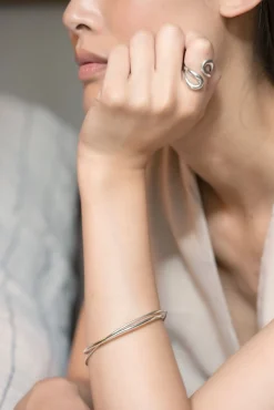 Philippe Audibert Bracelet Antea Double Argente Best