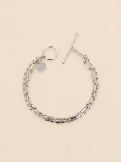 Philippe Audibert Bracelet Kristen Mix Argente Cheap