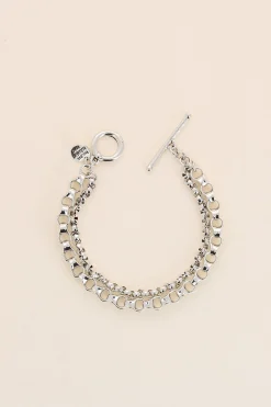 Philippe Audibert Bracelet Virgil Double Argente New