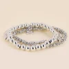 Philippe Audibert Bracelets Elastiques Perles 3 Rangs Flash Sale