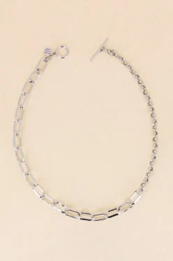 Philippe Audibert Collier Double Chaine Peran Argente Sale