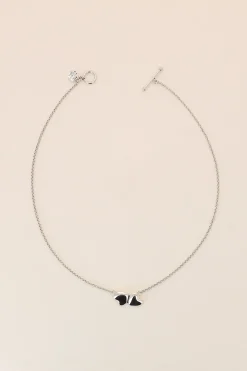 Philippe Audibert Collier Wanda Double Coeur Argente Hot